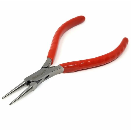 A2Z SCILAB Jewelry Making Pliers Slim Round Nose Professional Repair Stainless Steel Tool with Cushion Grip A2Z-ZR942